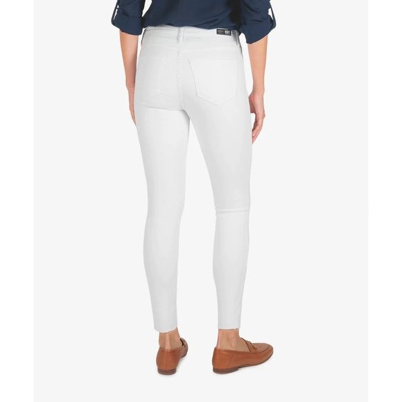 KUT FROM THE KLOTH Connie High Rise Slim Fit Ankle Skinny - White - Size 4 - Picture 2 of 3